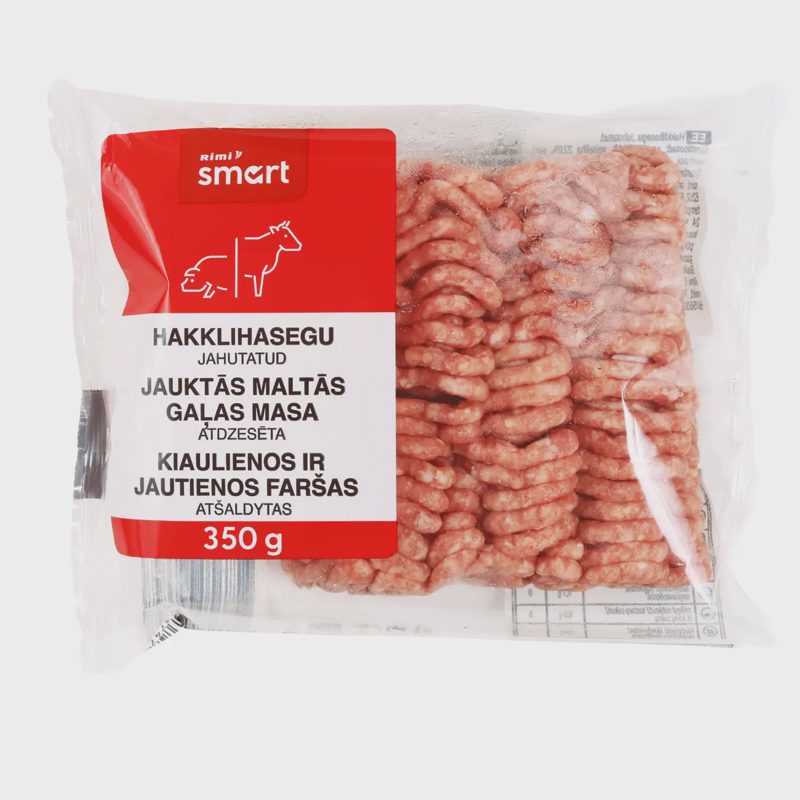 Kiaul. ir jautienos faršas RIMI SMART, 350 g
