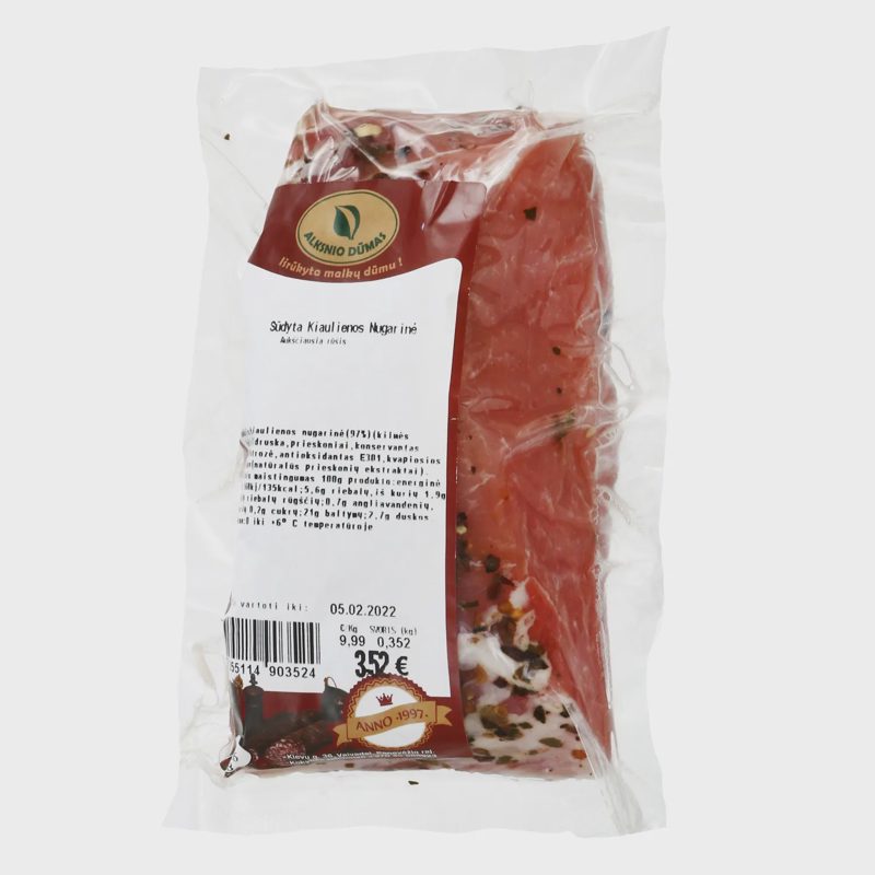 Sūd.kiaul. nugarinė ALKSNIO DŪMAS, a.r., 1kg