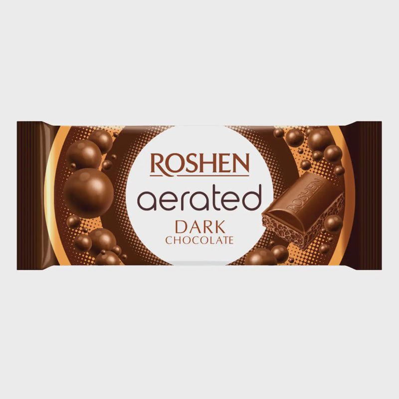 Juod. porėt. šokoladas ROSHEN EXTRA DARK, 80g