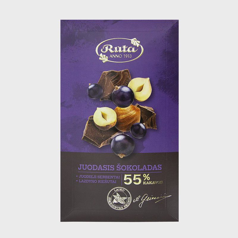 J. šokoladas RŪTA su j. serb., l. rieš., 90 g