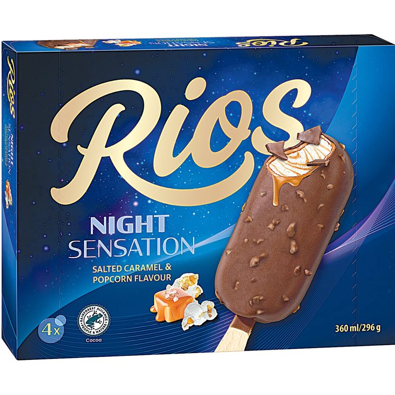 RIOS SÓS KARAMELL-POPCORN ÍZŰ JÉGKRÉM MULTIPACK