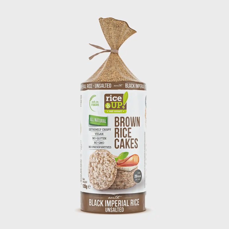 Ryžių trapučiai su j. ryžiais RICE UP, 120 g