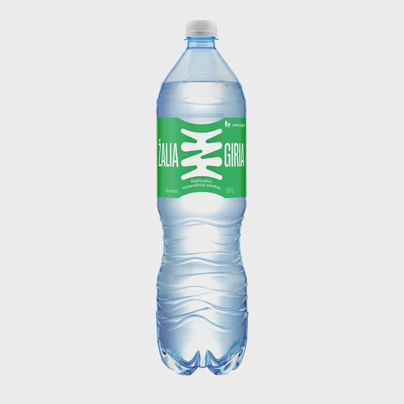 Gaz. nat. mineral. vanduo ŽALIA GIRIA, 1,5 l