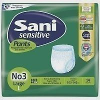 Sani Pants Sensitive Ελαστικό Εσώρουχο Ακράτειας No 3 Large 14τεμ