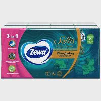 Zewa Soft menthol Χαρτομάντιλα Menthol Breeze 8 Αδα 0,0176gr
