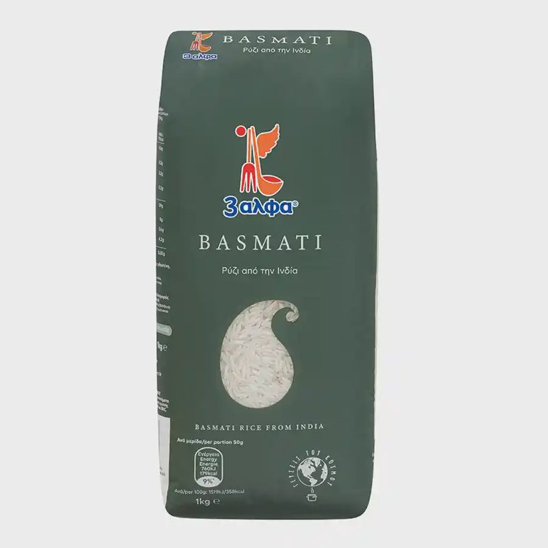 3 Άλφα Ρύζι Basmati 1kg