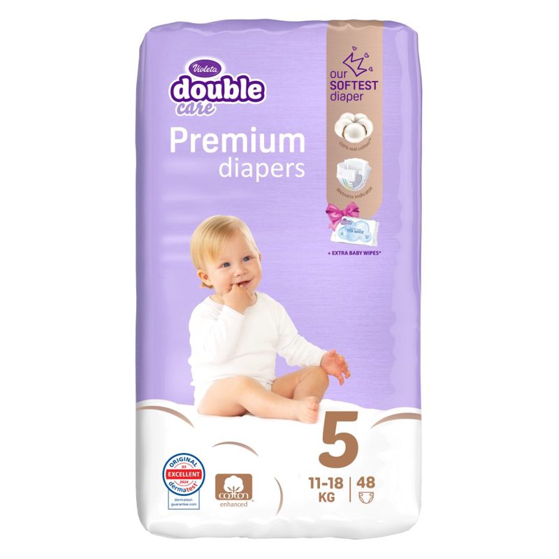 Violeta Double Care dječje pelene vel. 5 (11 - 25 kg), 48 kom