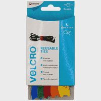 Velcro Ρυθμιζόμενα Δεματικά Καλωδίων Πολύχρωμα 12mm x 20cm 5τεμ