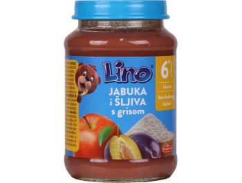 Podravka Lino Dječja kašica jabuka i šljiva s grizom 190 g