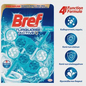 Bref WC Turquoise Active Duo 2x50gr