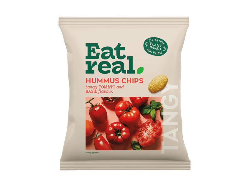 Chips Hummus Tomate & Basilikum