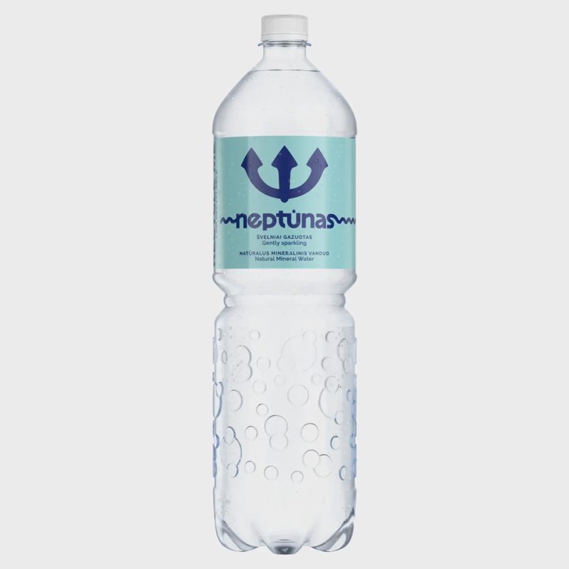Švelniai gazuotas vanduo NEPTŪNAS, 1,5 l