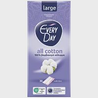 Everyday All Cotton Σερβιετάκια Large 30τεμ