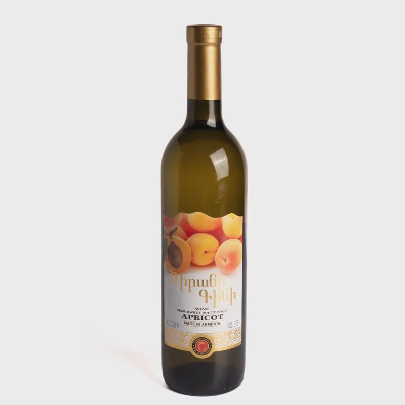 P. sald. abrik. vynas APRICOT, 12,5 %, 0,75 l