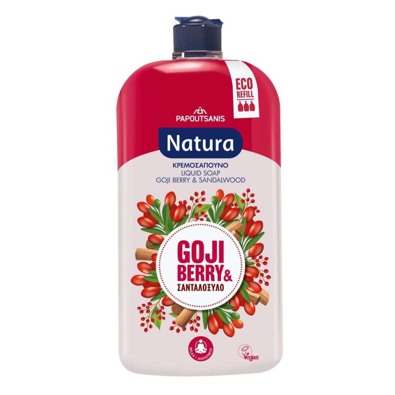 Natura Κρεμοσάπουνο Σανδαλόξυλο & Gojiberry 900ml