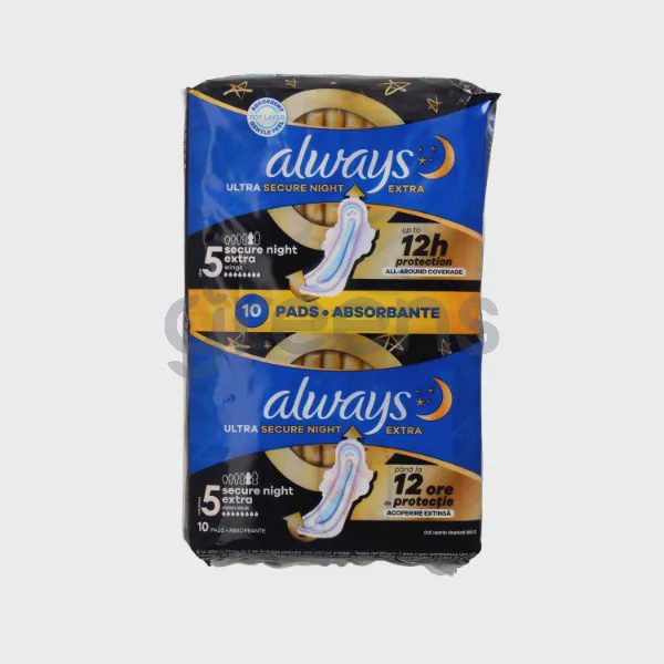 Always Platinum Secure Night Scented Sanitary Pads No.4 10 Pieces
