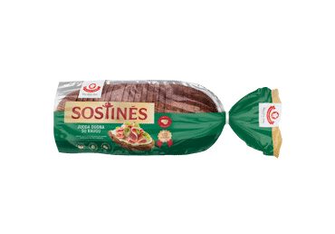 SOSTINĖS tamsi duona su raugu, 800 g