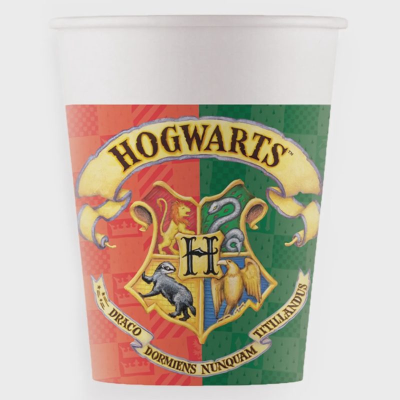 Pop. puodeliai „H. Potter“ 200ml 8vnt