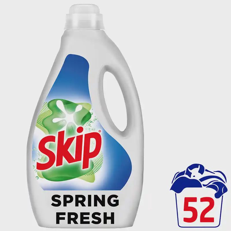 Skip Υγρό Απορρυπαντικό Πλυντηρίου Ρούχων Spring Fresh 52mez. 2.34lt.