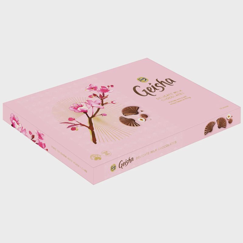 Šok. saldainiai su lazd. rieš. GEISHA, 185 g