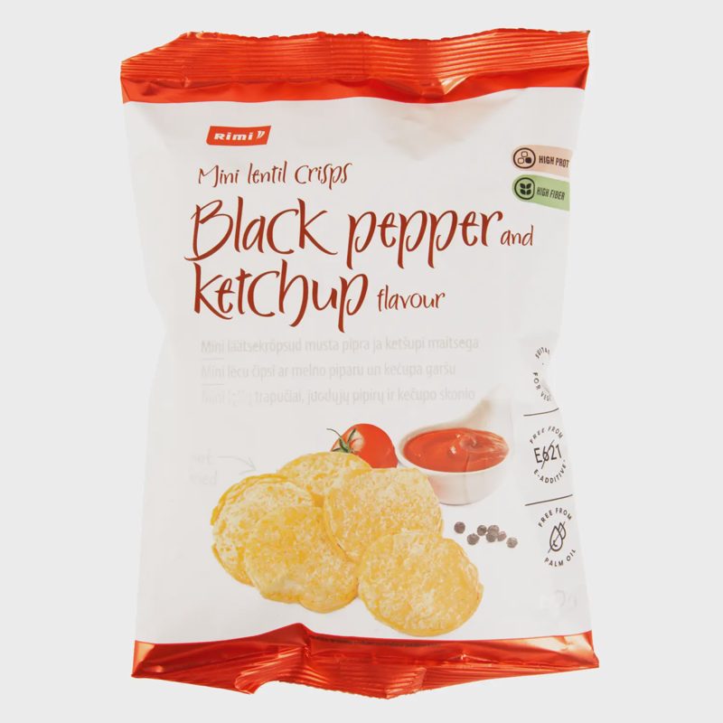 Lęšių trap. RIMI juod. pip., papr. sk., 60 g
