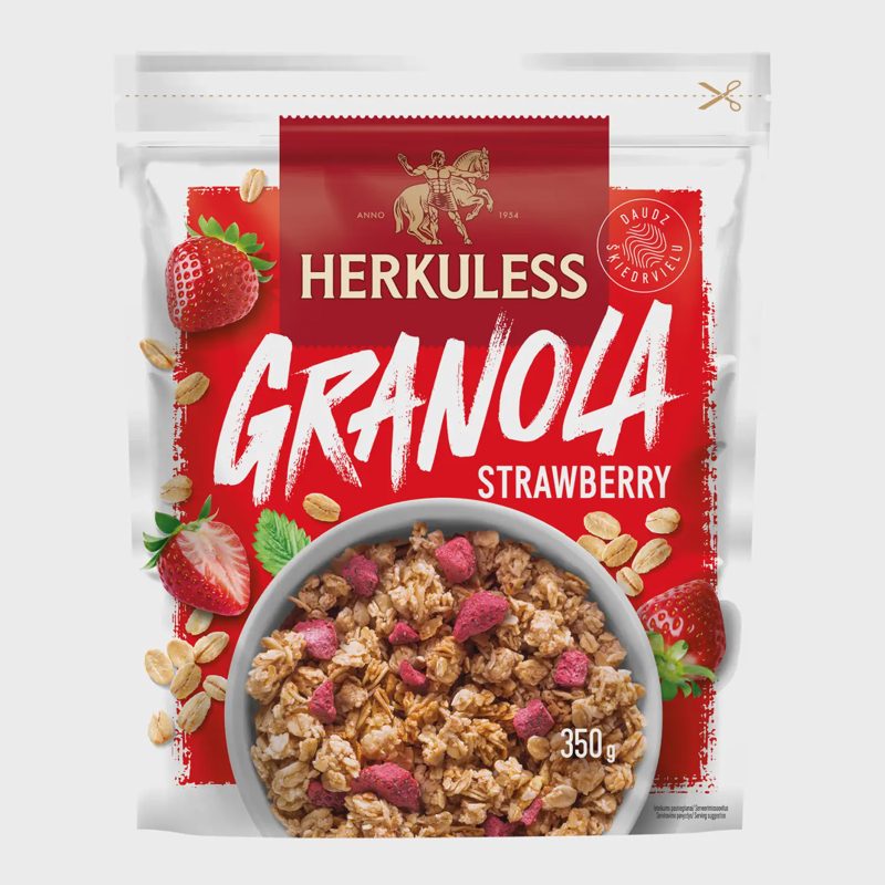 Granola su braškėmis HERKULESS, 350 g