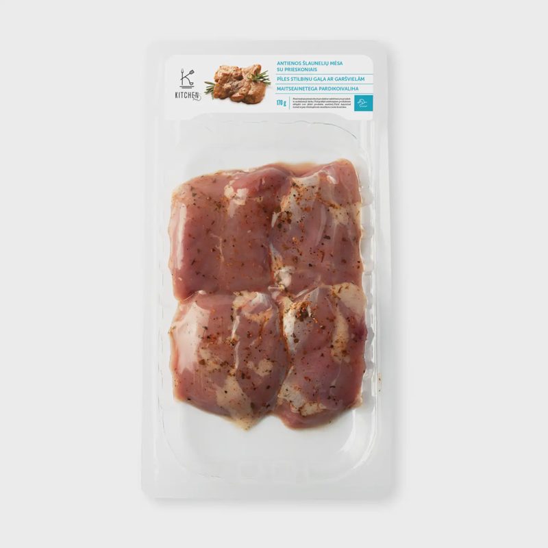 Antienos šlaunelių mėsa su prieskon., 170 g