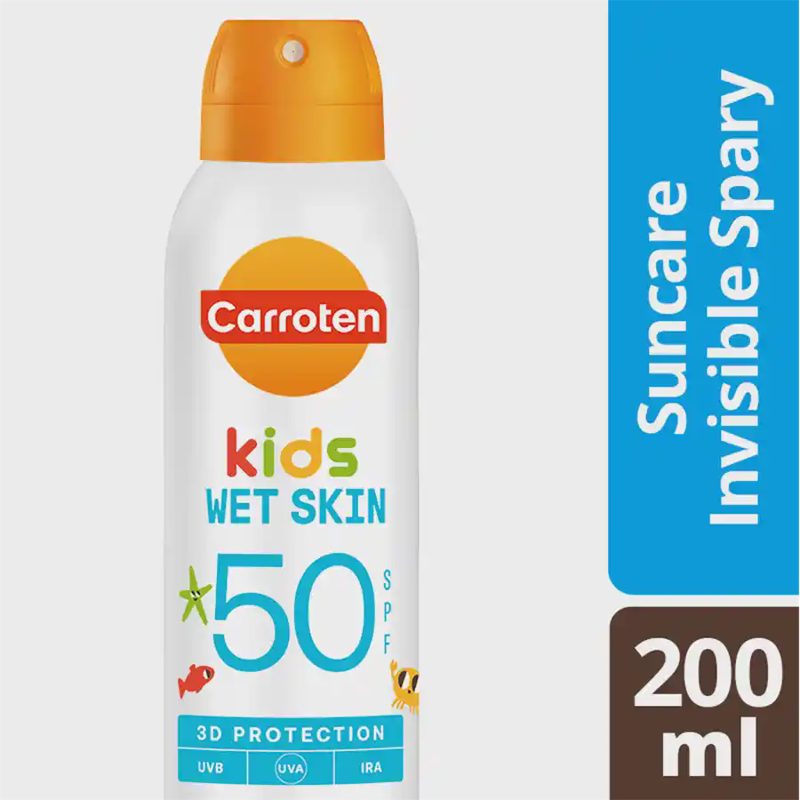 Carroten Kids Αντηλιακό Γαλάκτωμα Wet Skin Σπρέι SPF50 200ml.