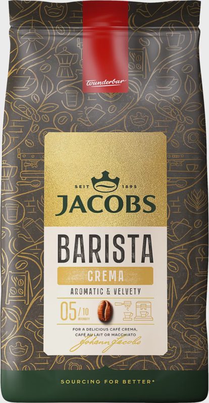 Jacobs Barista Crema káva pražená zrnková 1000g