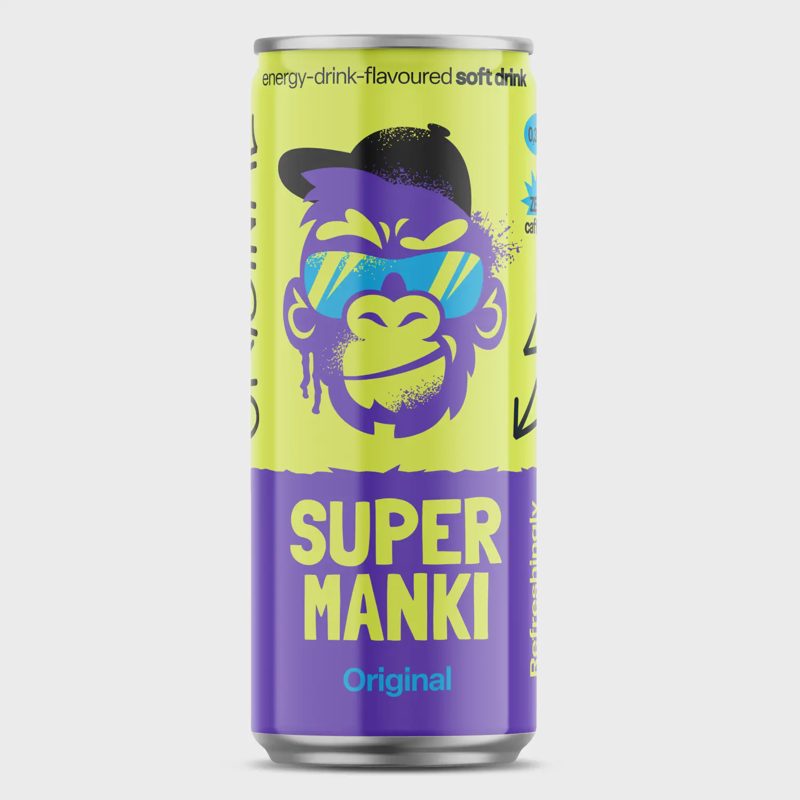 Gaiv.energ.gėr.sk. gėrimas SUPER MANKI, 330ml