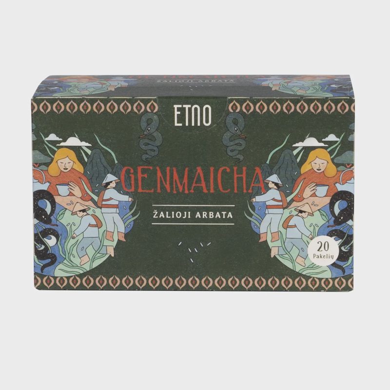 Žalioji arbata ETNO GENMAICHA, 20x2 g