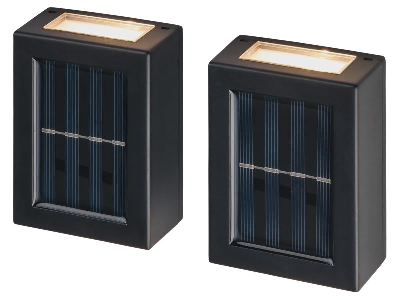 Napelemes LED-falilámpa