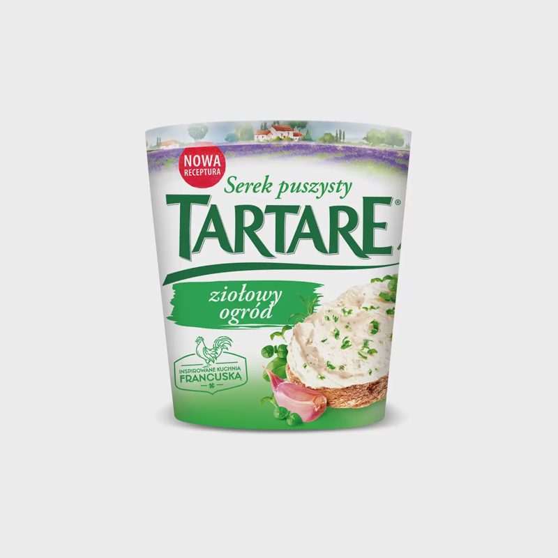 Varškės kremas su žolelėmis TARTARE, 140g