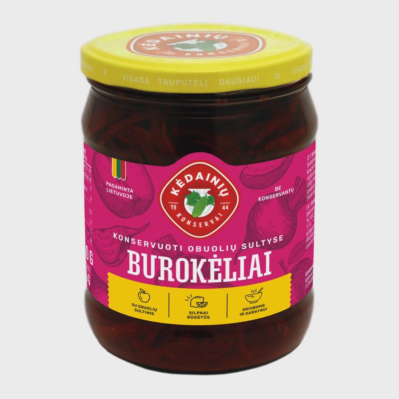 Kons. burokėliai ob. sult. KKF, 480 g / 265 g