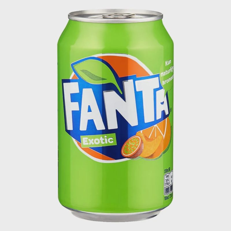 Gaz. egzot. vaisių sk. gėrimas FANTA, 330 ml