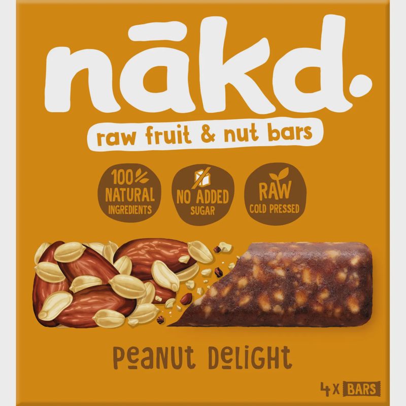 Datulių ir žem. rieš. batonėlis NAKD, 4 x 35g