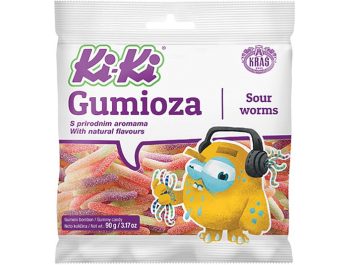 Kiki Gumioza gumeni bomboni Sour worms 90 g