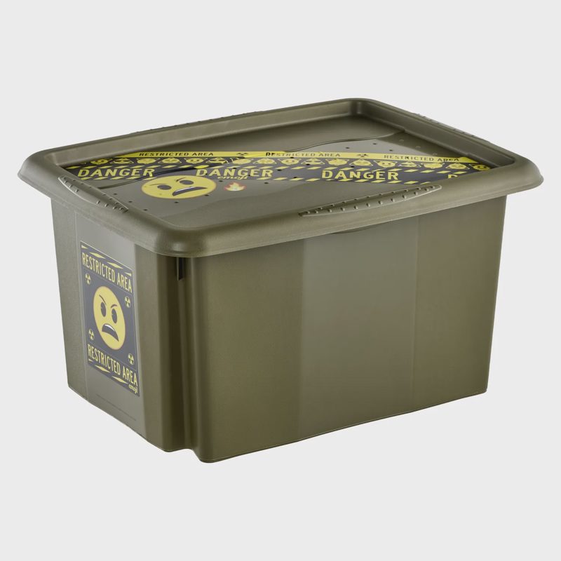 Dėžė su dan. KEEPER EMOJI, 15 l, žalia, AW26