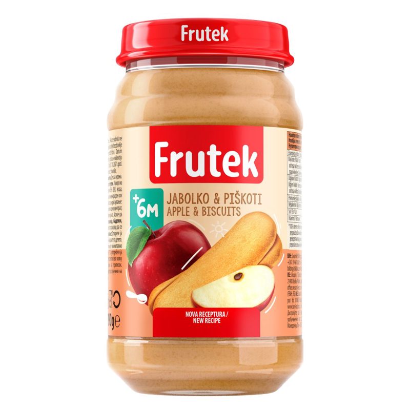 Frutek dječja hrana jabuka i kolač 190 g