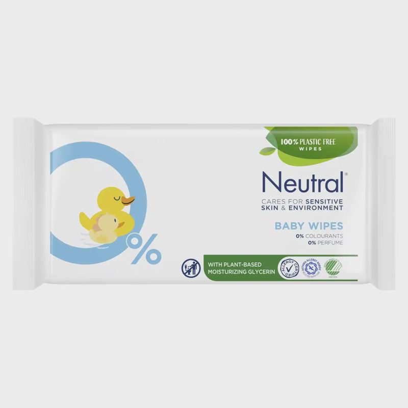 Drėgnos servetėlės NEUTRAL BABY, 52 vnt.