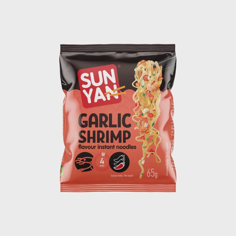 Česn. ir krevečių sk. makaronai SUN YAN, 65 g