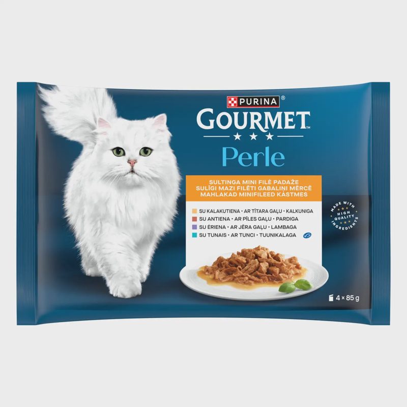 Kons. katėms su kalakut. GOURMET,4x85g