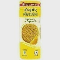 Παπαδοπούλου Μπισκότα Πορτοκάλι Χωρίς Γλουτένη 195gr