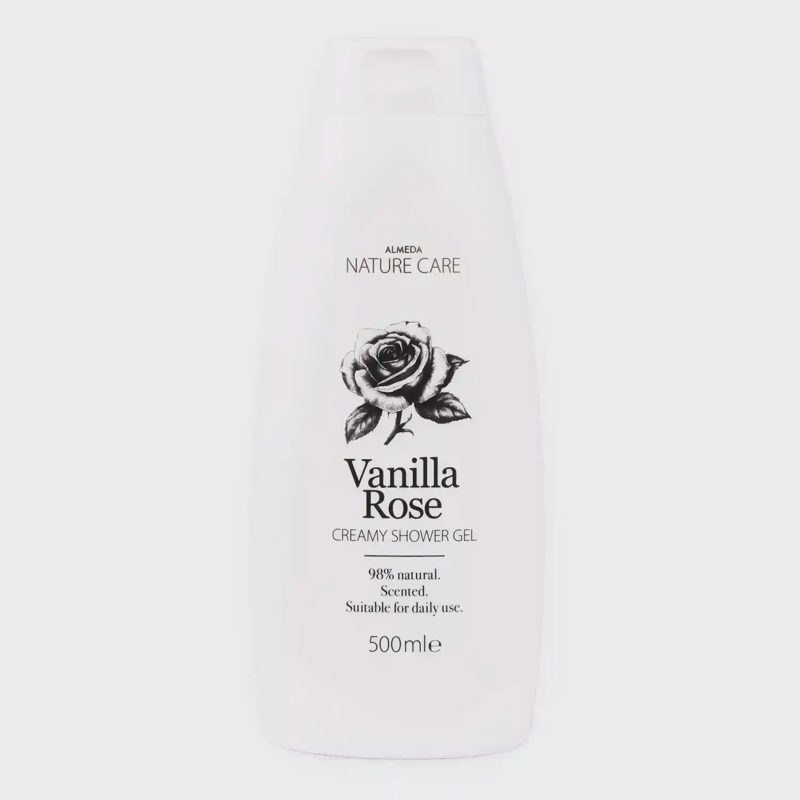 Dušo želė ALMEDA NAT. CARE VAN. ROSE, 500 ml