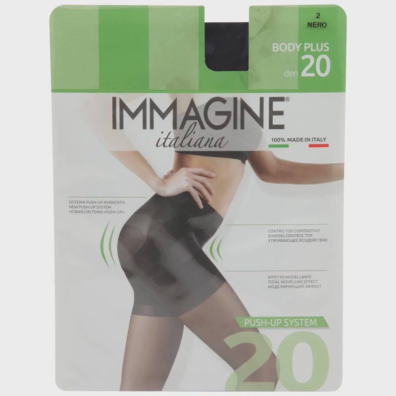 Mot. pėdkeln. IMMAGINE BODY PLUS 20DEN NERO 2