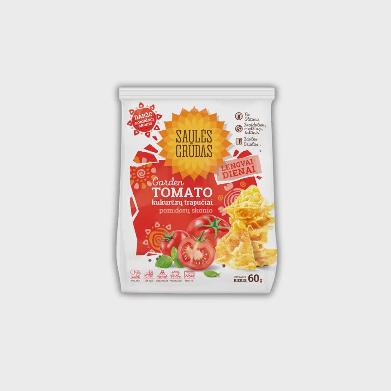 Kukurūzų trap. su pom. pr. SAULĖS GRŪD., 60 g