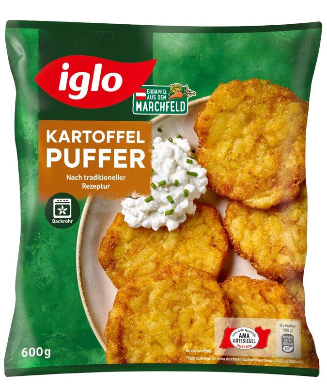 Iglo Backrohr Kartoffelpuffer