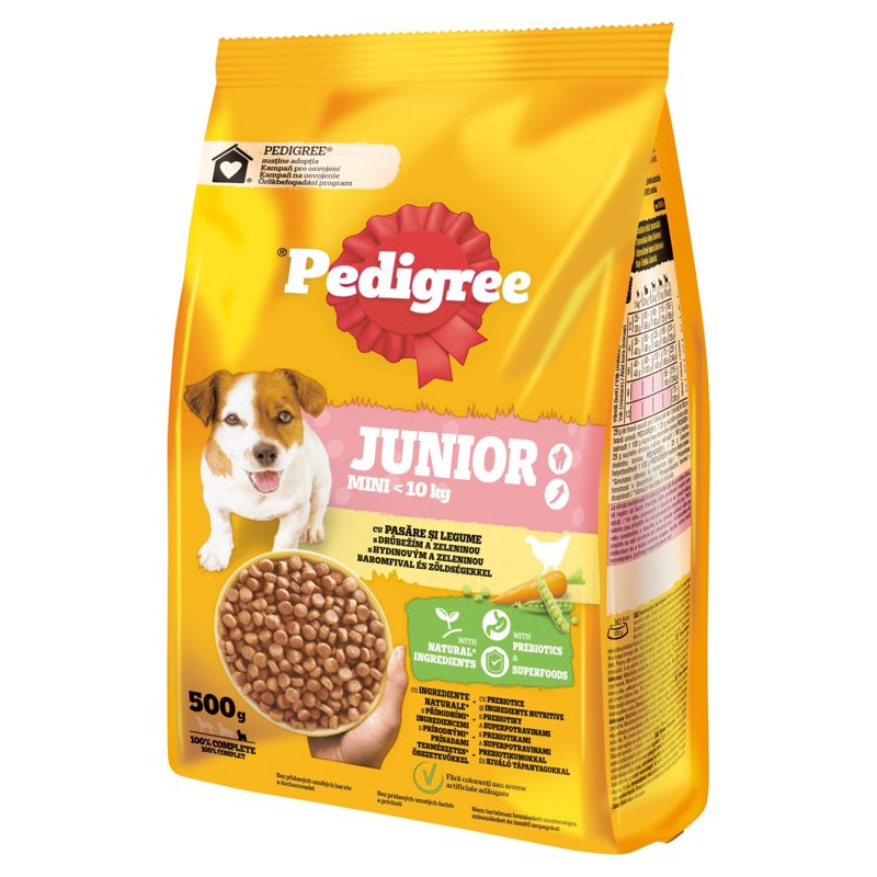 Pedigree Junior Mini Ξηρή Τροφή Σκύλου Με Πουλερικά 500gr