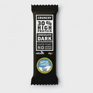 Naturals Τραγανή Μαύρη Σοκολάτα Πρωτείνη 40gr