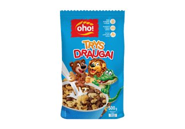 Sausi pusryčiai OHO TRYS DRAUGAI, 500 g